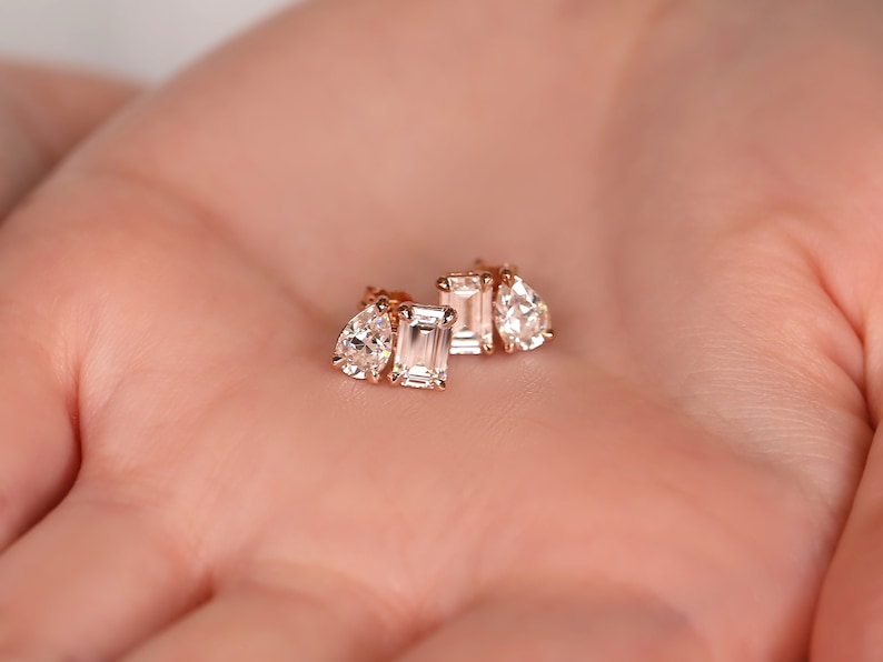 New 2ct Beautiful Moissanite shops Diamonds Stud Earrings