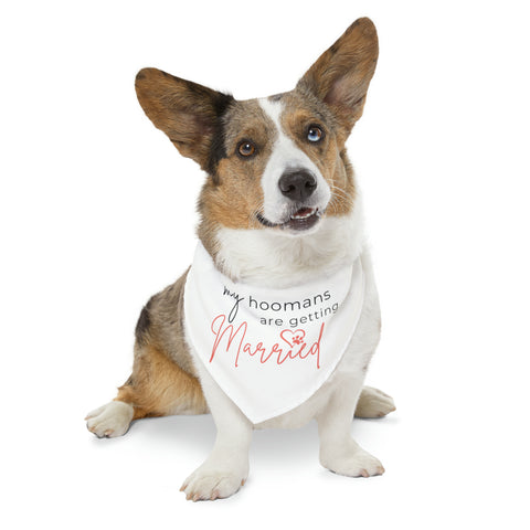 My Hoomans Are Getting Married Pet Bandana Wedding Outfit