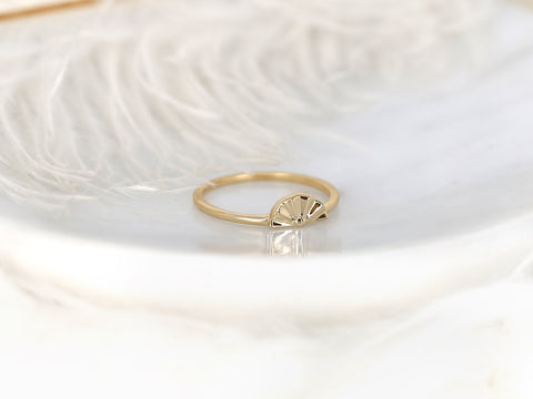 Sunrise 14kt Gold Ring,Sunset Ring,Fan Ring,Pinky Ring,Solid Gold Ring,Gift For Her,Layering Ring,Birthday Gift,Anniversary Gift,Dainty Ring