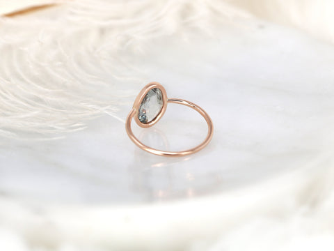 2.19ct Ready to Ship Donatella Pebble 14kt Rose Blush Pink Sapphire Ring,Unique Sapphire Ring,Bezel Set Ring,Minimalist Ring,Dainty Ring