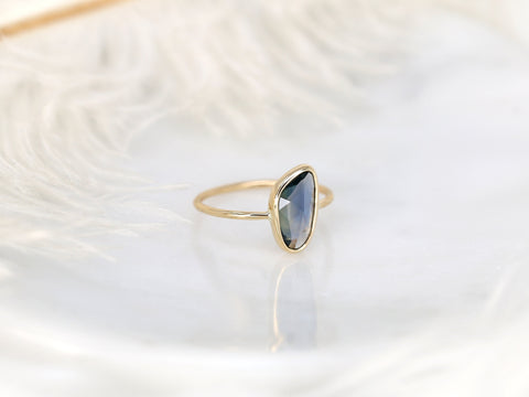 1.51ct Ready to Ship Donatella Pebble 14kt Lavender Blue Sapphire Ring,Unique Sapphire Ring,Bezel Set Ring,Minimalist Ring,Dainty Ring