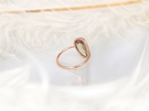 2.80ct Ready to Ship Donatella Pebble 14kt Rose Gold Rose Blush Sapphire Ring,Unique Sapphire Ring,Bezel Set Ring,Minimalist Ring,Me Ring