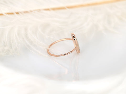 2.80ct Ready to Ship Donatella Pebble 14kt Rose Gold Rose Blush Sapphire Ring,Unique Sapphire Ring,Bezel Set Ring,Minimalist Ring,Me Ring