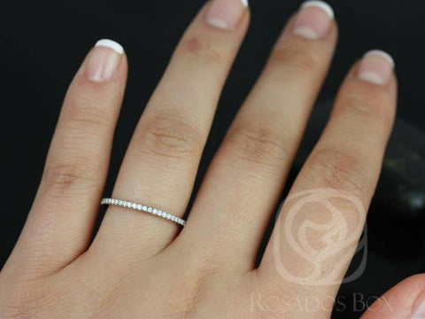 Ready to Ship 14kt Matching to Band to Marcelle/Blake (Size 6) FULL Eternity Ring - Rosados Box