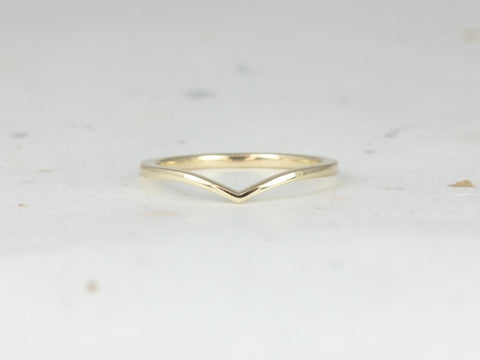 Marley 14kt Gold Chevron Stacking Ring - Rosados Box