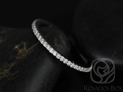 Ready to Ship 14kt Matching to Band to Marcelle/Blake (Size 6) FULL Eternity Ring - Rosados Box