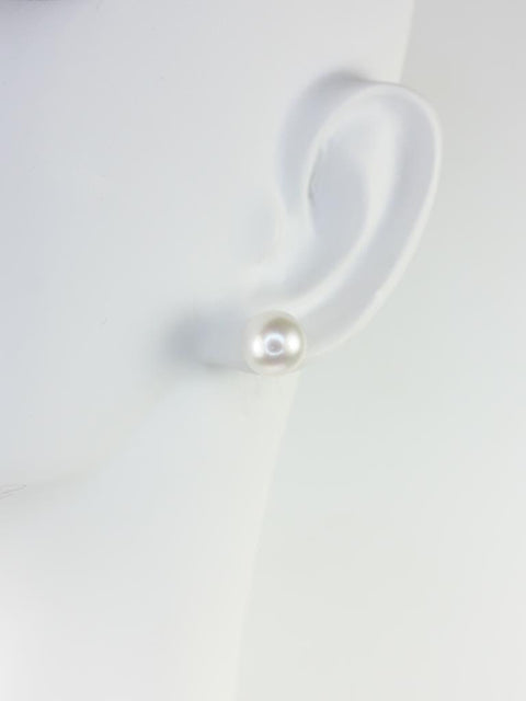 Rosados Box Ready to Ship Cultured Pearl Akoya 14kt White Gold Classic Stud Earrings (Basics Collection) - Rosados Box