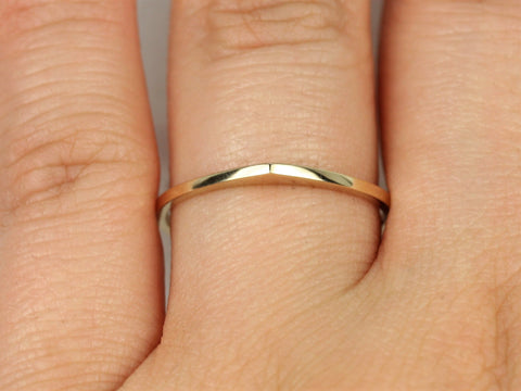 Ultra Petite Edo PLAIN 14kt Guitar Pick Ring,Stacking Ring,Petite Gold Ring,Unique Gold Ring,Gift For Her,Dainty Ring,Birthday Gift