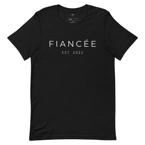 Fiance Annoucement T-Shirt (White Font) - Rosados Box