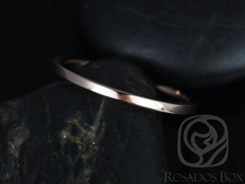 14kt Matching PLAIN Band to Marcelle/Blake Gold Wedding Ring - Rosados Box