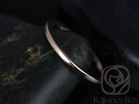 Rosados Box 14kt Rose Gold Matching Band to ALL Romani Plain Wedding Band - Rosados Box