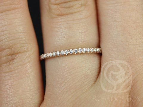 14kt Matching Band to Kimberly/Catalina Diamond ALMOST Eternity Ring - Rosados Box