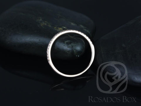 14kt Matching Band to ALL Federella/Darcy Diamond HALFWAY Eternity Ring - Rosados Box