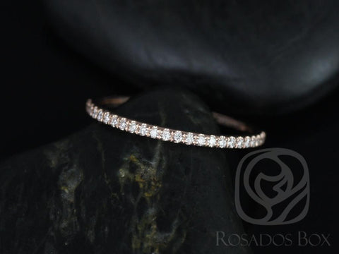 14kt Matching Band to ALL Federella/Darcy Diamond HALFWAY Eternity Ring - Rosados Box