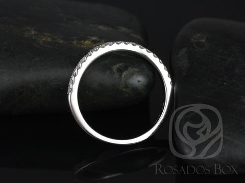 14kt Matching Band to Dita Diamonds HALFWAY Eternity Ring - Rosados Box