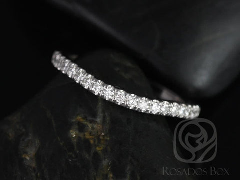 14kt Matching Band to Dita Diamonds HALFWAY Eternity Ring - Rosados Box